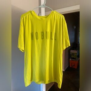 Nobull workout t shirt neon yellow Excellent condition size XXL